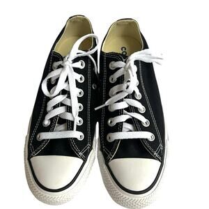 Converse Chuck Taylor All Star Low Top Black White Shoes Sz 7W/5M New w/o tags